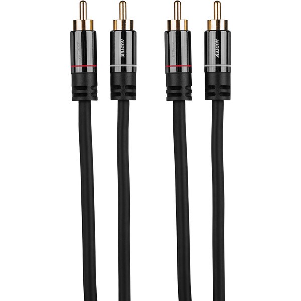Main product image for Audtek DMC6 Premium Dual 6 ft. RCA Audio Cable with Metal Shell181-962